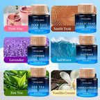 6 Pack Car Air Freshener, 50ml (1.7fl oz) / Each Large Capacity Air Freshener Diffuser Set, Natural Essential Oil Fragrance Aromatherapy, Long-Lasting Scent for Car Cup Holder Accessories