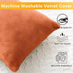 2 Pack Small Pillow, Memory Foam Mini Pillow 11 X 7 Inches for Travel, Sleeping, Nap and Neck, Knee, Lumbar Support, Tiny Cushion for Pet, Dogs (Orange)