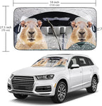 Capybara Car Windshield Sun Shade Foldable Sunshade Front Window Cover Sun Visor Protector Accessories (59x27.5 inches)