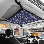 NDISTIN Jellyfish Car Ceiling Cargo Net Pocket Adjustable Cargo Net for Inside Car Roof Elastic Car Roof Storage Bag Car Ceiling Storage Accessories for Long Road Trip Travel