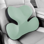 BEBAS Lumbar Support Pillow for Car, Ergonomic Memory Foam Back Cushion for Driving, Lower Back Support for Pain Relief, Lumbar Cushion for Car Seats, Office Chairs, Wheelchairs - Green