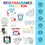 24 Pcs Dental Hygienist Gifts for Hygiene Week Funny Air Freshener Car Scented Hanging Tooth Decor for Doctor Nurse Medical Staffs Dentists Assistants Student Teacher Appreciation Gifts