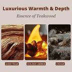 Car Air Freshener - Stone Air Freshener - Car Odor Eliminator for Visor Clip- Natural Scent Starter Kit, Vehicle Scent Diffuser for Cabin, Truck & SUV (Teak)