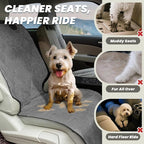 VIVAGLORY Dog Front Seat Cover Seatflex Car Seat Protector for Dog, Car Cover for Pet, Front Single Bucket Captain Chair Protector, Standard, Heather Black, 2Pack