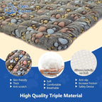 Thickened Dog Bed for Car Back Seat, Upgraded Bottom Non-Slip, Fits Hard Bottom car seat Cover for Dogs, Premium Mixed Color, Dog Car Seat Cover