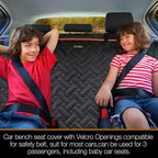 iBuddy Back Seat Cover for Truck, Easy-Install Dog Bench Seat Cover for Trucks Ford F150 F250/Chevrolet Silverado/Ram/GMC Sierra Keep Car Seats Clean & No Scratches Odor Free Pet Pickup Seat Protector