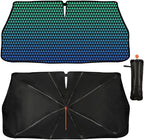 CHILL·TEK Funny Car Windshield Sun Shade Umbrella, American Plane Car Sun Shade Umbrella, Block UV Rays Heat Foldable Windshield Umbrella Sun Visor Protector - Keep Vehicle Cool for Cars SUV