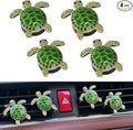 4pcs Cute Sea Turtles Car Air Vent Diffuser – Clip-On Fragrance Air Freshener for Cars with Replaceable Refills, Adorable Animal Vent Clip for SUV & Truck(Green, Ocean)