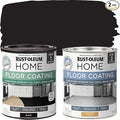 Rust-Oleum 367597 Home Interior Floor Coating Kit, Matte Black 1 Quarts (Pack of 2)