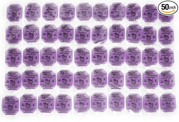 Wonder Wafers Air Fresheners, Pina Colada Scent, 50 Count Individually Wrapped