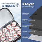 Maelstrom Portable Collapsible Soft Cooler Bag – 24/30/60 Cans Double-Deck Leakproof Ice Chest for Beach, Camping & Grocery