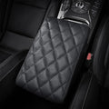 Car Center Console Cover/pad Genuine Leather,Universal Armrest mat, Adjust driving posture Cushion,Protector box,Memory Foam,Real cowhide,Relieves shoulder/arm fatigue,boosting driving safety