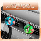 Jesus Loves You Car Air Freshener with 6-Color Auto Light Up & 4 Scented Pads – Light Fragrance, Decorative Auto Accessories, Cute Easter Decoration, Mother's Day and Father's Day Small Gifts