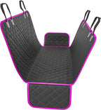 Active Pets Pink XL Dog Car Hammock Back Seat Cover, Waterproof Backseat Cover Protector for Truck Bench Rear of Sedans or SUVs, Essential Pet Supplies Vacuum or Wipe Clean, Machine Washable