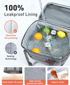 TOURIT Soft Sided Cooler Bag Insulated 48/60 Cans, Large Collapsible & Leakproof Ice Chest for Picnic, Beach, Camping, Travel