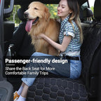 Dog Car Seat Cover for Trucks, Car Seat Cover for Back Seat Protector F150 Ram 1500, Waterproof Dog Hammock for Truck with Mesh Window Heavy Duty Seat Cover for F-Series/GMC Sierra/Silverado
