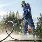 Pressure Washer Tips Turbo Nozzle, Max 2600 PSI 360°Rotating Power Washer Nozzles with 1/4" Quick Connect, 5 Spray Nozzle Tips for Cleaning Brick, Concrete, 2.0 GPM 2.0 Orifice