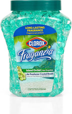 Clorox Fraganzia 12 Oz Island Orchard and Morning Sky Crystal Beads Air Fresheners - Long-Lasting Gel Beads for Home, Bathroom, Car