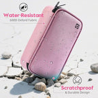 ALLCAMP Insulin Cooler Travel Case Diabetic Medication Cooler with 4 Ice Pack - Medical Cooler Bag Portable and Reusable(Pink)