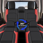 AOMSAZTO Custom Fit Seat Covers for Jeep Wrangler: JL 2018 2019 2020 2021 2022 2023 2024 4-Door Waterproof Leather Car Seats Cover Full Set