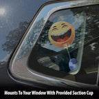 2PCS Car Air Fresheners | The Air Freshener That Swings Back And Forth | Emoji, Cute | Scents Include, Lemon, Cherry, Lilly and Lavender (Emoji)