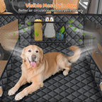 URPOWER Hard Bottom Dog Car Seat for Large Medium Dogs, Dog Back Seat Extender with 3-Sided Hard Boards, Waterproof Pet Backseat Cover Dogs Hammock for Large Cars, Trucks and SUVs, Holds up to 200 lbs