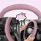 Hello Kitty Steering Wheel Cover, Official Sanrio Car Steering Wheel Cover with Easy Clip-on Car Air Freshener – Cute and Long-Lasting Hello Kitty Air Freshener for Car, Odor Eliminator, Fun Scents