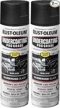 Rust-Oleum 248656 Professional Grade Rubberized Undercoating Spray, 15 oz, Black (Pack of 2)