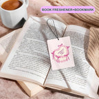 Cute Coquette Pink Bow Car Air Freshener, Preppy I'm Literally Just a Girl Girly Air Freshener Hanging 3 Pcs for Cars Closet Drawer or Books, Cute Girly Car Accessories Mirror Decor for Women