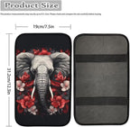Dreaweet Car Armrest Cover Pad Center Console Cover Black,Elephant Car Accessories for Women,Soft Armrest Cover for Car Center Console for Cars Trucks SUV Sedan