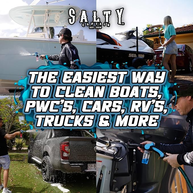 Captain's Musket Pressure Washer Gun with Eco-Friendly Foam Cannon, Adjustable Nozzle, Quick-Connect Hose, and Multi-Surface Cleaning Capability - Power Washer and Car Wash Kit
