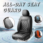 Fit HRV Car Seat Covers Compatible with Honda HRV 2016-2025 2026, Premium Leather Breathable, Wear Resistant, Airbag Compatible, All-Weather Protection & Full Coverage, 2 Front Seat Black