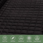Elegant Comfort Premium Pet Car Seat Cover for Back Seat, Luxury Microfiber Car Seat Protector, Heavy Duty and Durable, Non-Slip and Waterproof Car Seat Cover for Trucks, Cars, and SUVs, Black