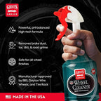 Griot's Garage Wheel Cleaning Kit, Includes Wheel Cleaner, Long-Reach Scrubbing Wheel Brush, and Two Mitts, 11224