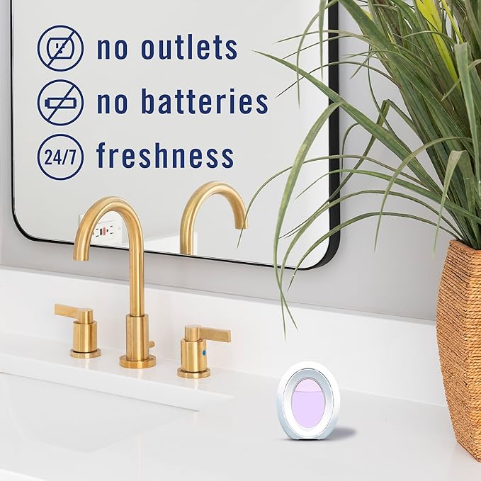 Febreze Small Spaces Air Freshener, Odor-Fighting, Plug In Alternative, Air Fresheners for Home and Bathroom and Kitchen, Closet Air Fresheners, Lilac Sunrise and Juicy Summer Peaches Scent, 4 Count