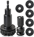 Wheel Hub Cleaning Tool Set, Wheel Stud Cleaner, Wheel Hub Resurfacing Kit, 5 Cleaning Heads, Wheel hub Cleaning for Passenger Cars and Trucks