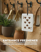 Trendy Leopard Cologne Car Air Freshener 4 Pcs, Funky Cheetah Print Lucky 8 Ball Poker Dice Hanging Air Freshener for Cars Bathroom Dorm Books Decor, Cute Accessories Gifts for Women Girls