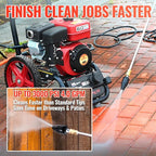 YAMATIC Pressure Washer Tips Turbo Nozzle, 360° Rotating Spray Turbo 3000 PSI 4.0GPM with 1/4" Quick Connector, Compatible with Ryobi, Greenworks, Craftsman, Troybilt, Simpson