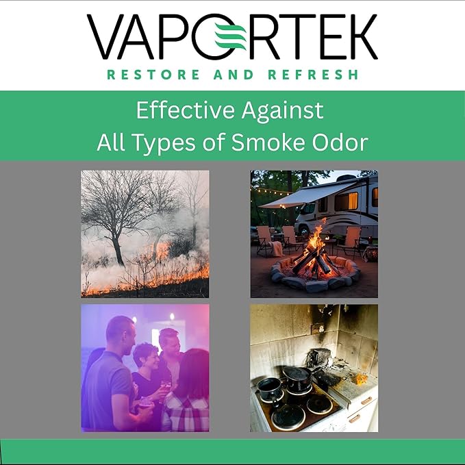 Vaportek Heavy Duty Smoke Odor Neutralizer Stand Alone Cartridge, HDSA 2.0, Smoke Odor Solution, Effectively Remove Smoke Smell in Spaces up to 20,000 Cubic Feet