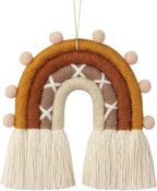 BOHO GARDEN Macrame Boho Rainbow Charm - Essential Oil Diffuser for Cars, Baby Nursery, Children's Bedroom, Home & Office - Colorful Decorative Hanging Air Freshener & Accessories - 3x4 - Rocky Road