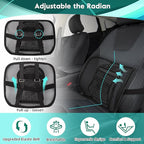 Samyoung 2 Pack Mesh Back Lumbar Support, Back Support Seat Cushion with Breathable Mesh for Office Chairs Car 12” x 16”