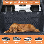 PETICON SUV Cargo Liner for Dogs, Waterproof Pet Cargo Cover Dog Seat Mat for SUVs Sedans Vans with Bumper Flap Protector, Scrachproof Non-Slip Large Size Dog Seat Mat Universal Fit