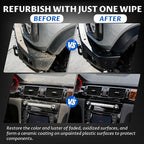 Back to Black Plastic Restorer with Ceramic Coating, UV Protection & Carnauba Wax | Restores Plastic Trim, Bumpers & Vinyl | 10oz Long-Lasting Spray Non-Greasy Formula for Interior & Exterior