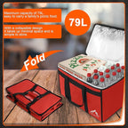 Himal Outdoors Insulated Food Delivery Bag XXXL-23Wx15Hx14D inches Premium Insulated Grocery Bag for HOT/COLD Food Delivery, Fit for Uber Eats, Doordash, Commercial Catering Transportation (Red)