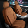 Premium Car Seat Covers Front Seat - Nappa Leather Car Seat Cover for SUV, Cars, Most Pickups, Terracotta, Car Seat Protector, Car Seat Covers Front Seats, Car Seat Protector