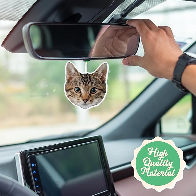 Custom Shape Air Fresheners for Car - 12 Scent Options - Die Cut Shape Photo Air Fresheners, Double-Sided - Car Fresheners with Logo