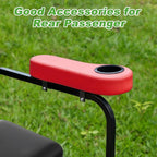 10L0L Golf Cart Rear Seat Kit Arm Rest Set with Cup Holder for Yamaha EZGO Club Car Golf Cart UV-Proof Coating Long Lasting, No Drilling Kits Include
