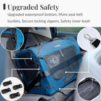 Extra Large Cat Carrier for 2 Cats, Soft Pet Car Travel XL Bag for Large Big Cat 20lbs+, for Two Cats Long Trips Ride 24"x16.5"x16.5" with Litter Box