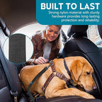 Adjustable Dog Seat Belt for Car, 2 Pack Pet Safety Belts for Vehicles, Heavy-Duty Nylon Puppy Harness Seatbelt Leash for Driving, Universal Fit Seatbelts for Pets in SUV, Truck, Travel, Black
