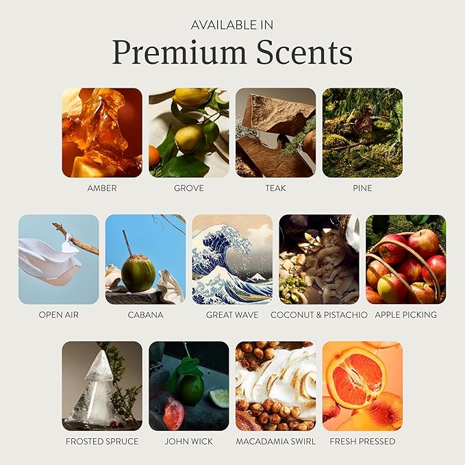 Drift Car Air Freshener - The Original Stone Air Freshener - Car Odor Eliminator - Long Lasting Scent - Metal Clip - Essential Oils - Clean Ingredients - Variety 3 Pack Refill - NO CLIP INCLUDED